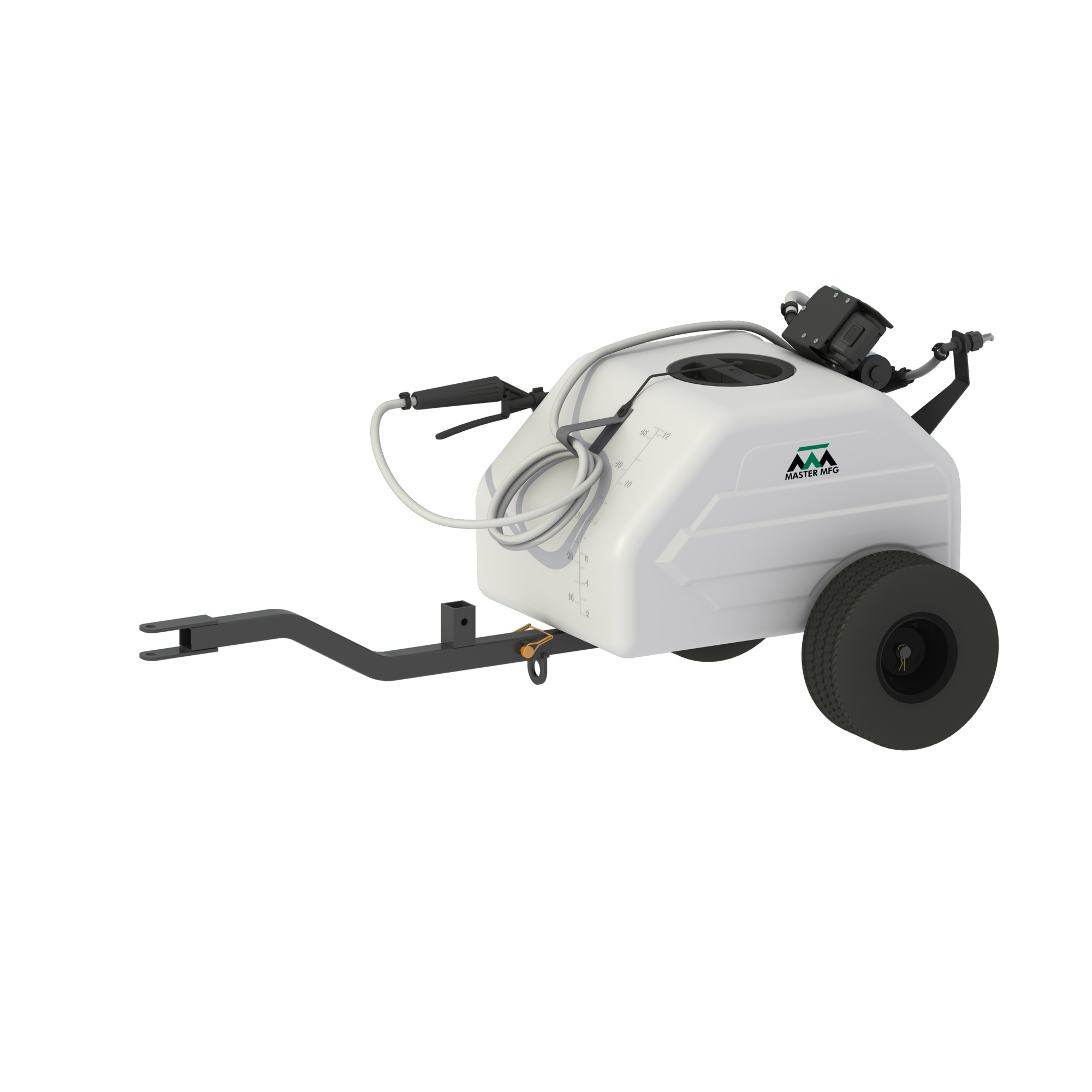 Master MFG 14.4V Lithium-Ion Tow Sprayer, 84in., 12-Gal. Tank, 1 GPM, 40 Max. PSI, Model# SL6-46-012Q-RM